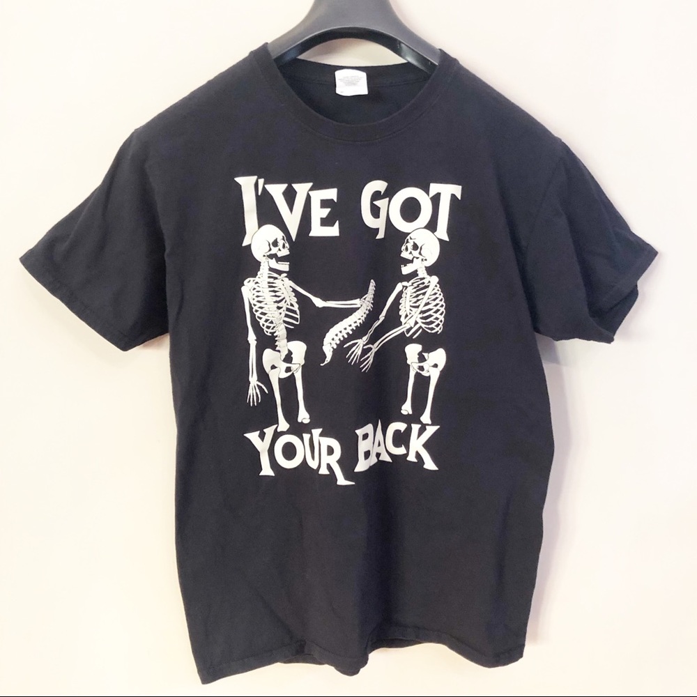 Skeleton Humor T-shirt Medium